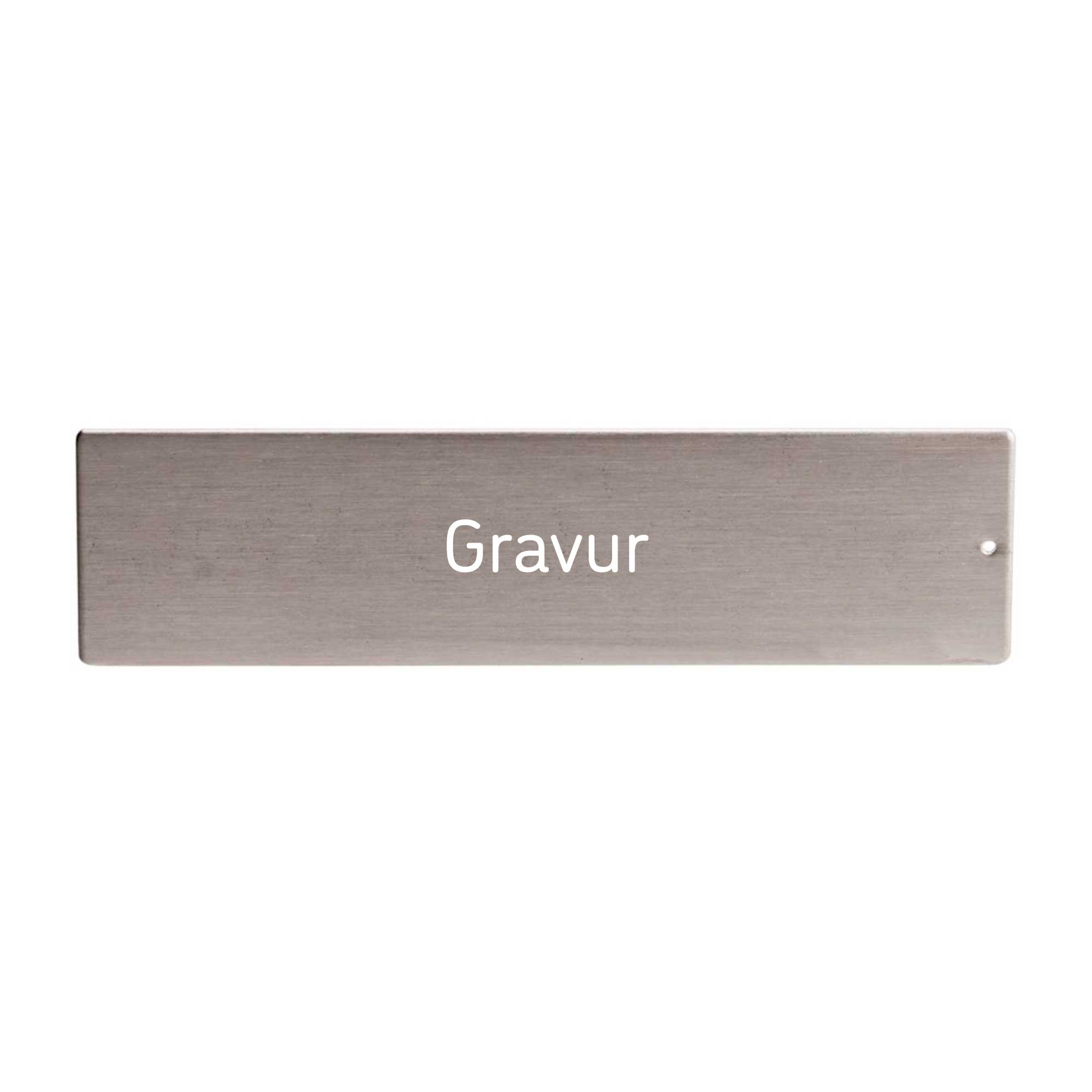 RENZ RSA2 Namensschild Edelstahl mit Gravur