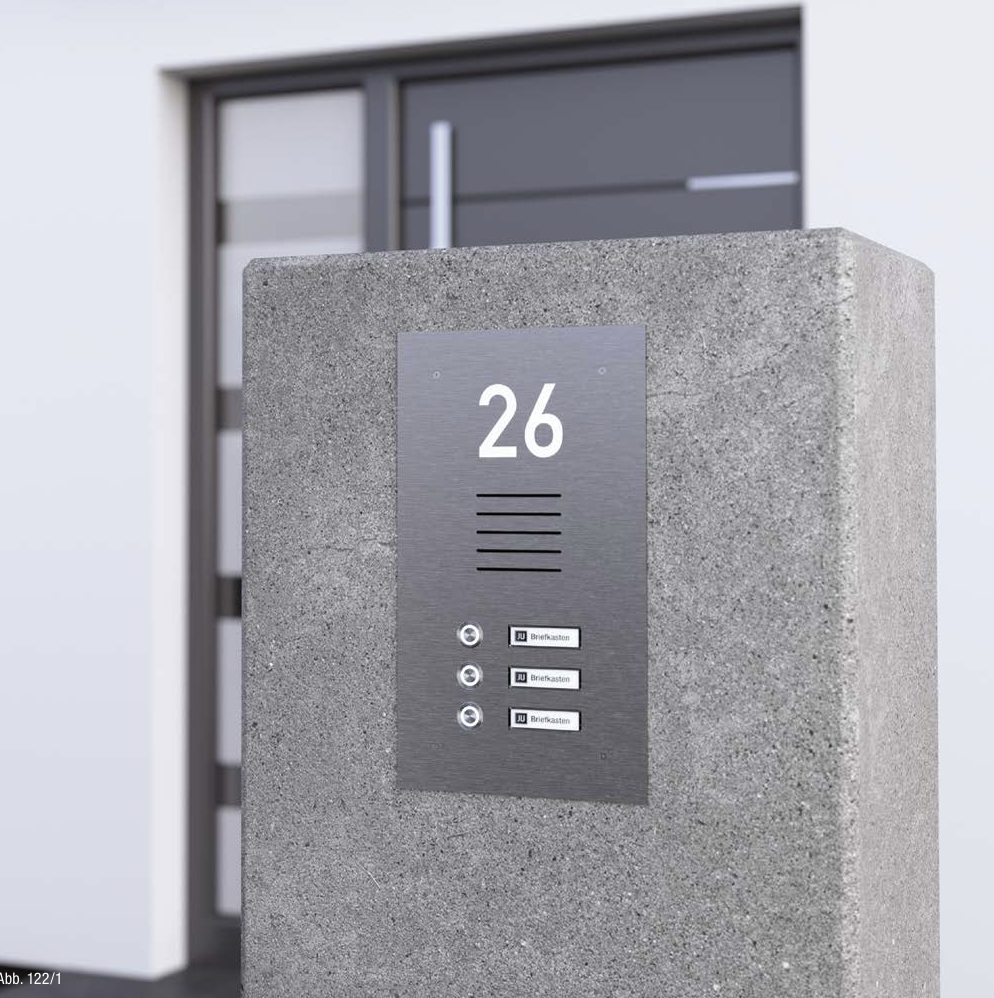 Ersatz Klingelschild & Briefkastenschild für JU Anlagen