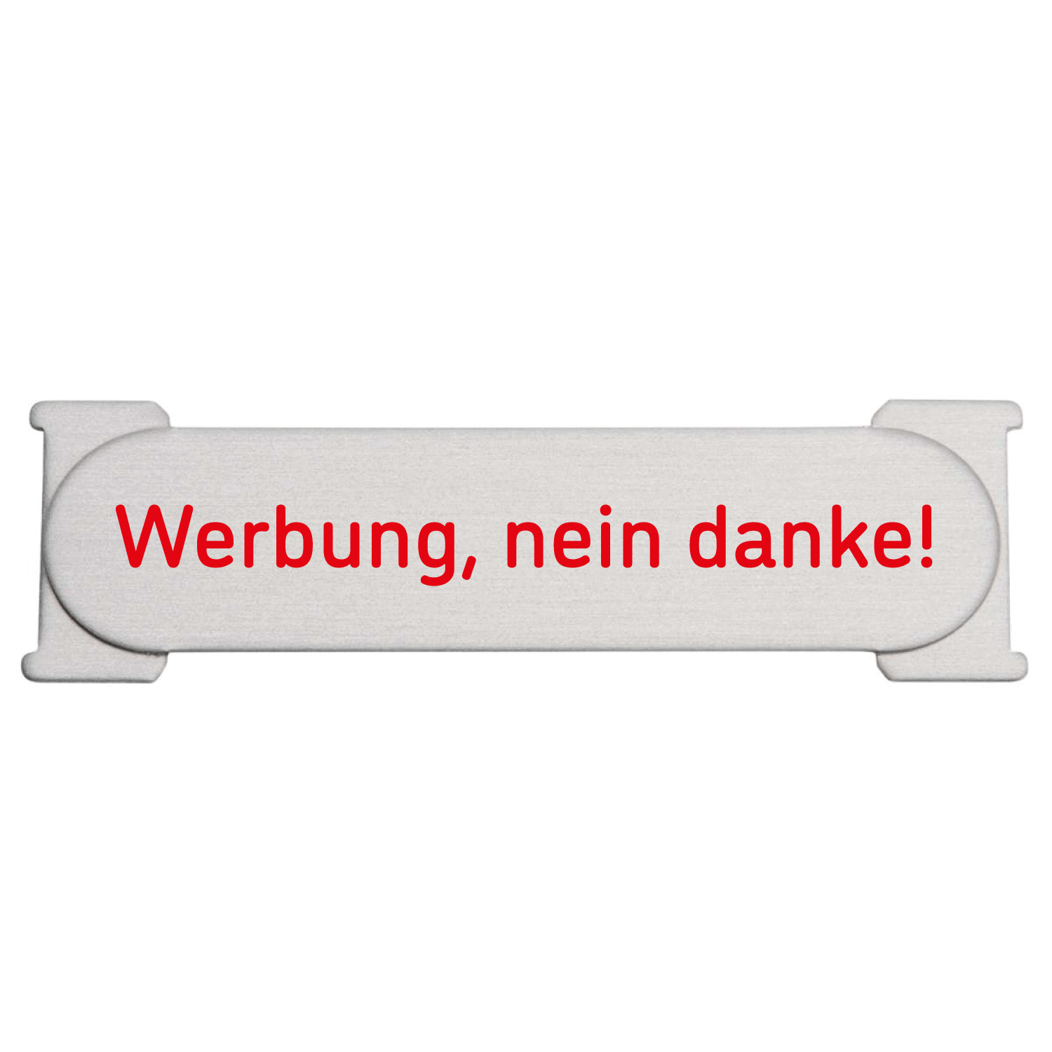 RENZ RSA1 ALU Namensschild Werbung nein danke RENZ RSA1 ALU Namensschild Werbung nein danke