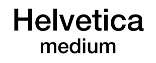 Helvetica Medium